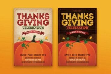 Thanksgiving Design Ideas: Flyers, Posters, Graphics & More