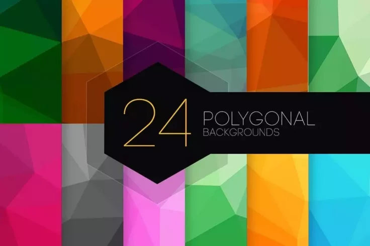 View Information about 24 Polygonal Backgrounds