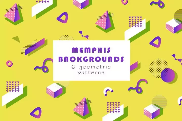 View Information about Colorful Memphis Geometric Backgrounds
