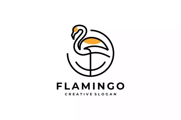 View Information about Flamingo Simple Logo Template