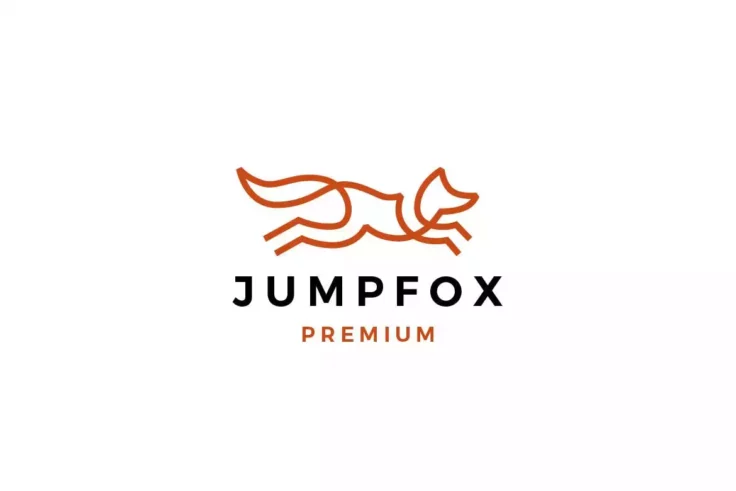 View Information about Jumping Fox Simple Logo Template