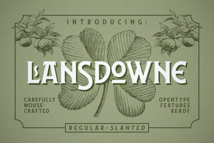 View Information about Lansdowne Vintage Serif Font