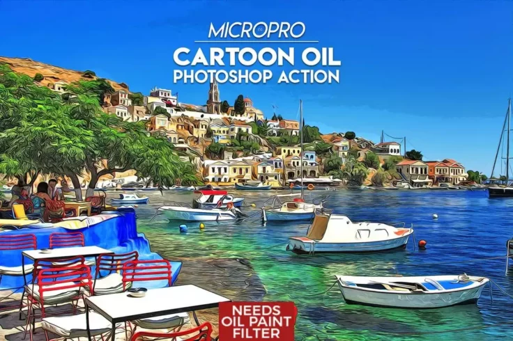 View Information about MicroPro Cartoon Oil Photoshop Action