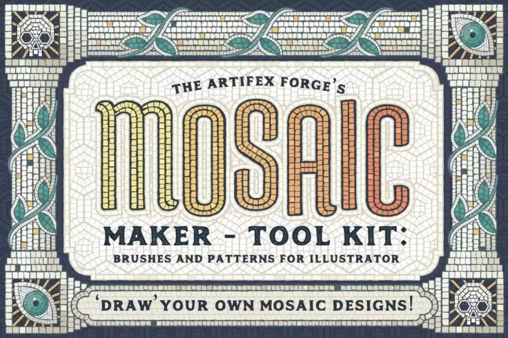 View Information about Mosaic Maker Brushes & Patterns for Illustrator