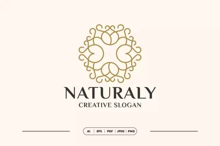 View Information about Natural Line Simple Logo Template