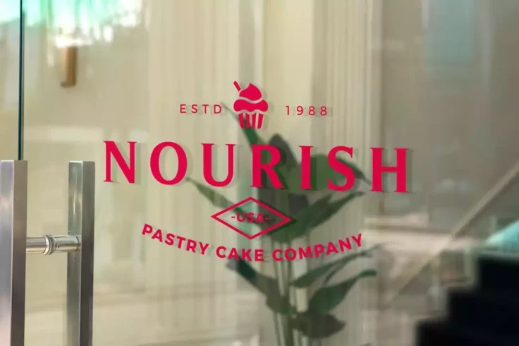 View Information about Glass Printing Logo Mockup PSD