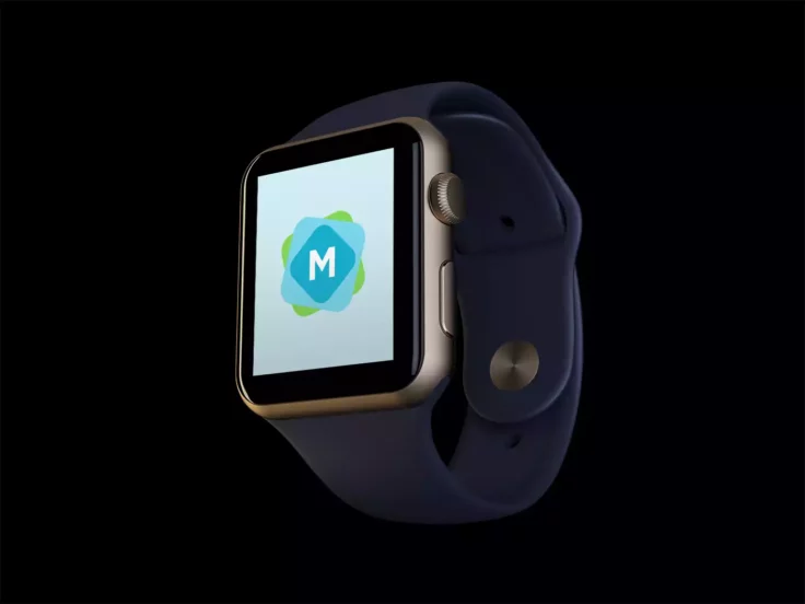 View Information about Gold Apple Watch Mockup