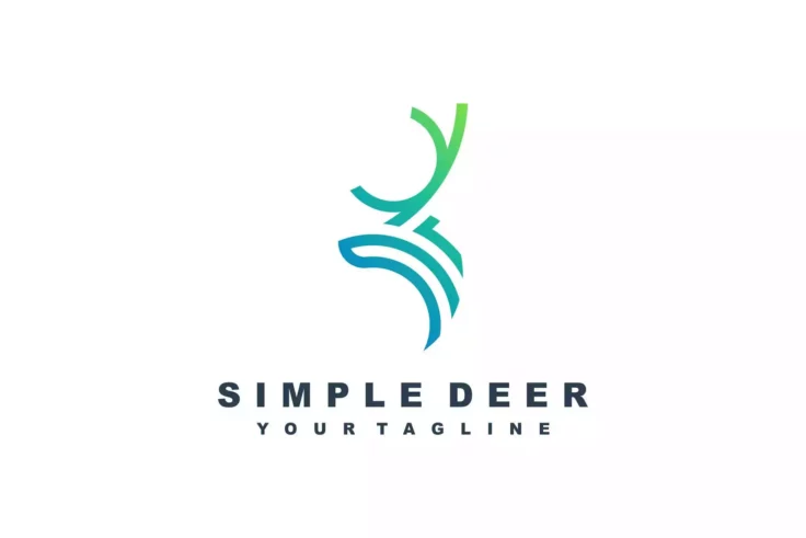 View Information about Simple Deer Logo Template