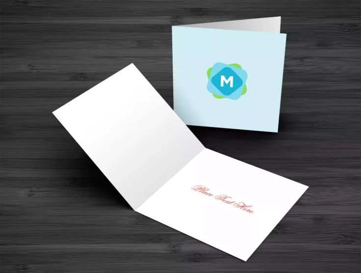 View Information about Square Greeting Card Mockup