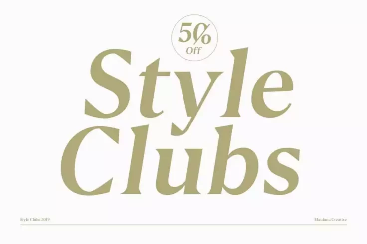 View Information about Style Clubs Font